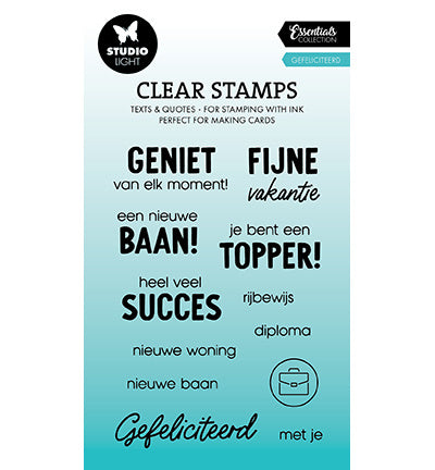 SL Clear stamp Gefeliciteerd Essentials nr.646