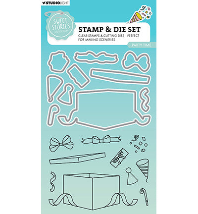 SL Stamp & Cutting Die Party time Sweet Stories nr.79
