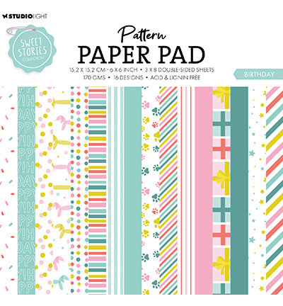SL Pattern Paper Pad Birthday Sweet Stories nr.180