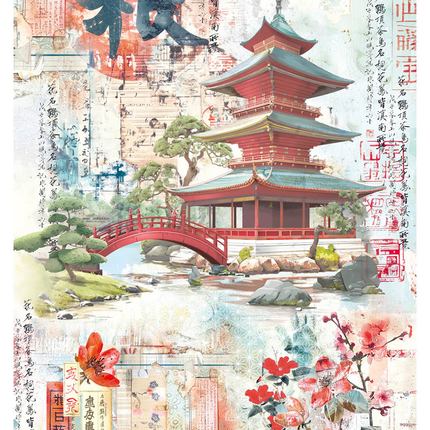 RICE PAPER A4 IMPERIAL LANDSCAPE