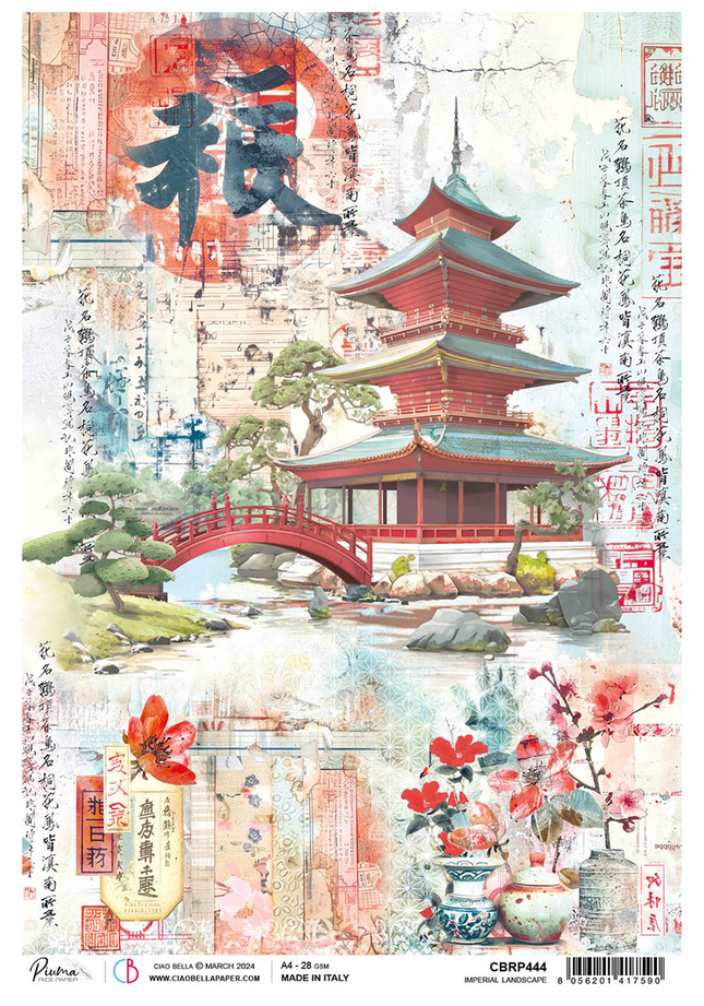 RICE PAPER A4 IMPERIAL LANDSCAPE