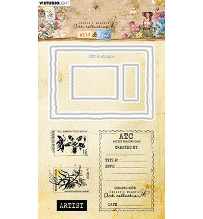 JMA Stamp & Cutting Die ATC & stamps Wild & Free nr.82