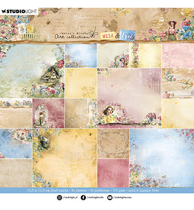 JMA Design Paper Pad Background designs Wild & Free nr.183