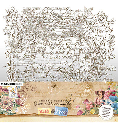 JMA Acetate Sheets White & brown Wild & Free nr.06