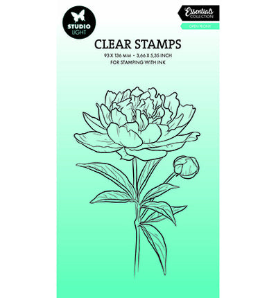 SL Clear Stamp Open peony Essentials nr.694