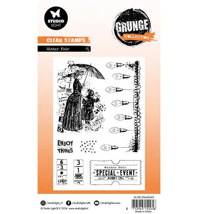 GR Clear Stamp Winter fair Grunge Collection nr.680
