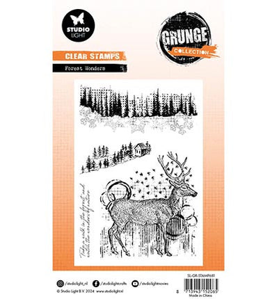 GR Clear Stamp Forest wonders Grunge Collection nr.681