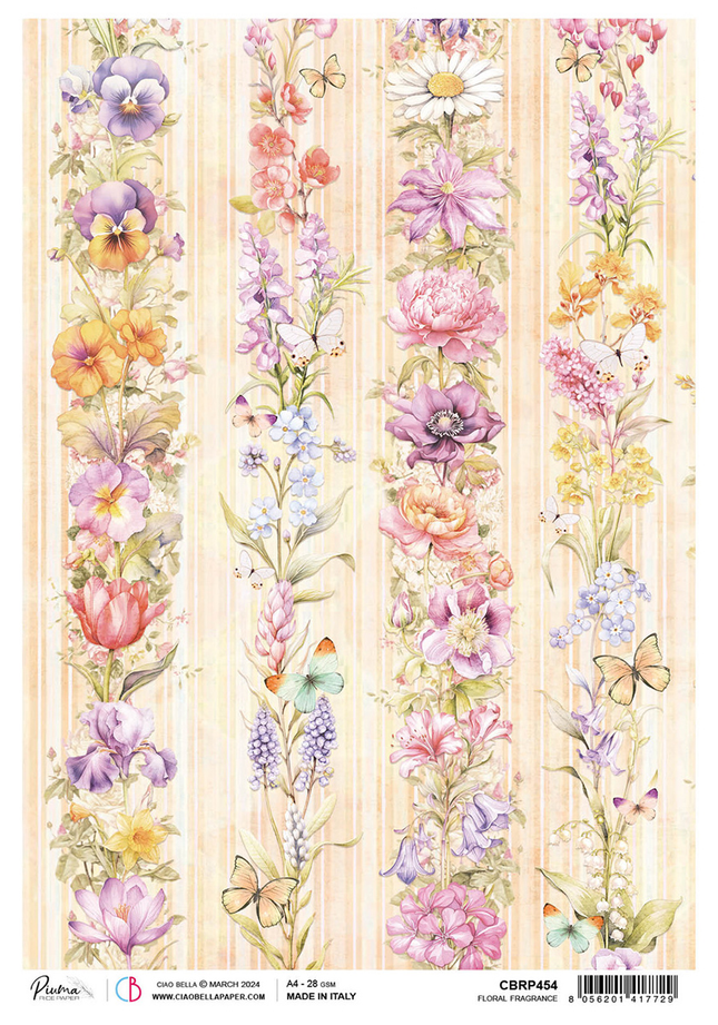 RICE PAPER A4 FLORAL FRAGRANCE