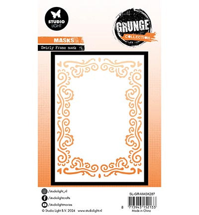 GR Mask Swirly frame Grunge Collection nr.287