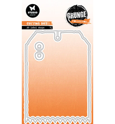 GR Cutting Die A6 label shape Grunge Collection nr.831