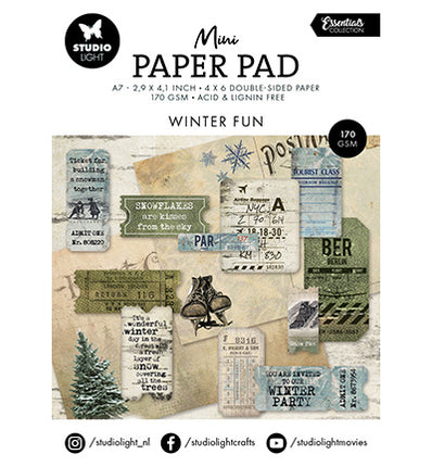 SL Mini Paper Pad Winter fun Essentials nr.214