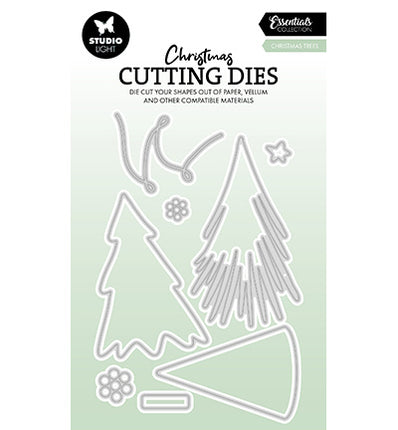 SL Cutting Dies Christmas trees Essentials nr.844