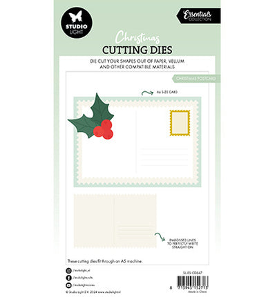 SL Cutting Dies Christmas postcard Essentials nr.847