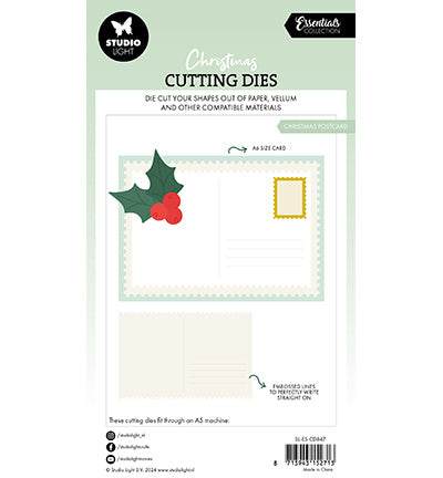 SL Cutting Dies Christmas postcard Essentials nr.847