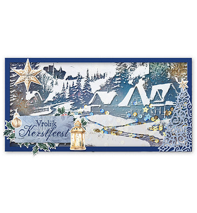 SL Acetate sheet Snowy town, pine & verses Essentials nr.07