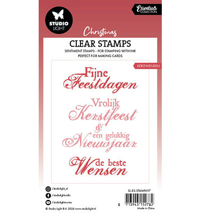 SL Clear Stamp Kerstwensen Essentials nr.697