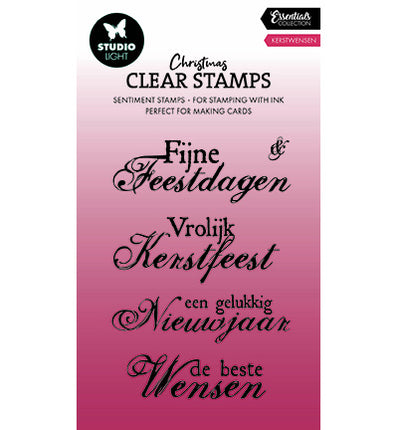 SL Clear Stamp Kerstwensen Essentials nr.697