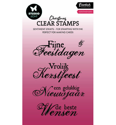 SL Clear Stamp Kerstwensen Essentials nr.697