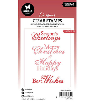 SL Clear Stamp Best Wishes Essentials nr.698
