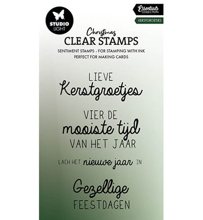 SL Clear Stamp Kerstgroetjes Essentials nr.695