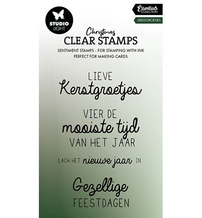 SL Clear Stamp Kerstgroetjes Essentials nr.695