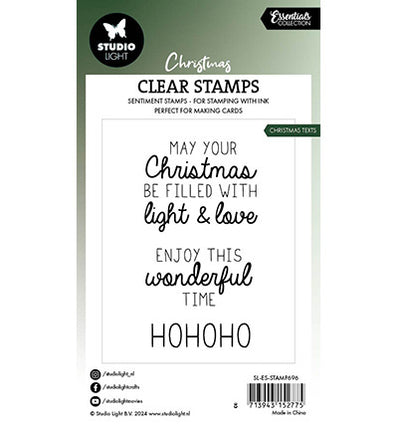 SL Clear Stamp Christmas texts Essentials nr.696