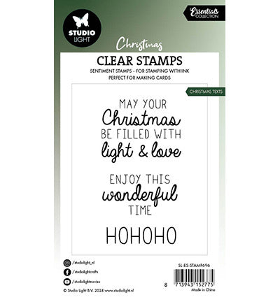 SL Clear Stamp Christmas texts Essentials nr.696