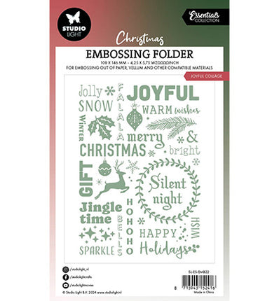 SL Embossing Folder Joyful collage Essentials nr.22