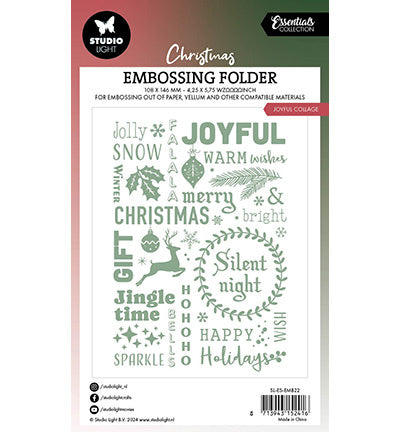 SL Embossing Folder Joyful collage Essentials nr.22