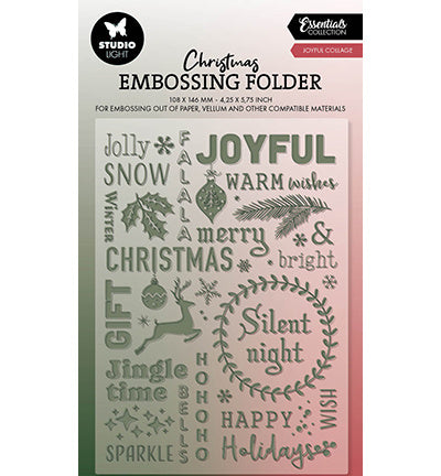 SL Embossing Folder Joyful collage Essentials nr.22