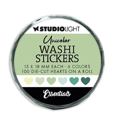 SL Washi Die-cut Stickers Greens Essentials nr.19