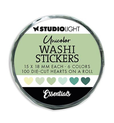 SL Washi Die-cut Stickers Greens Essentials nr.19