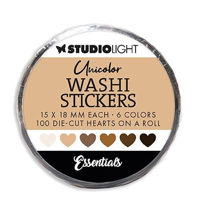 SL Washi Die-cut Stickers Browns Essentials nr.21