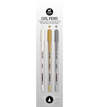 SL Gel Pens White, Gold and silver Essentials nr.1