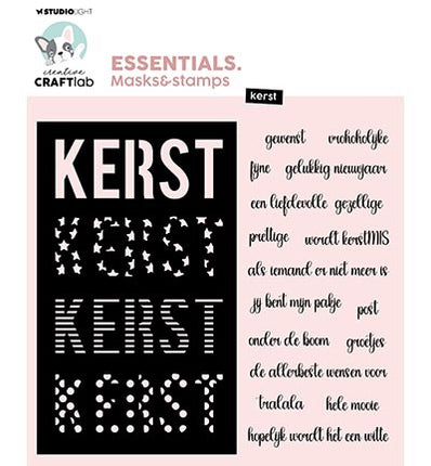 CCL Mask & stamps Kerst Essentials nr.09
