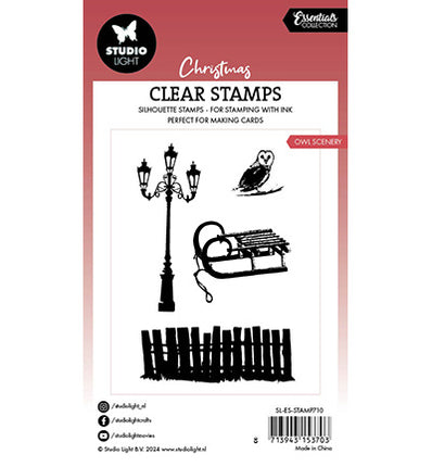 SL Clear Stamp Owl scenery Essentials nr.710