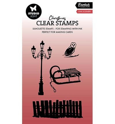 SL Clear Stamp Owl scenery Essentials nr.710