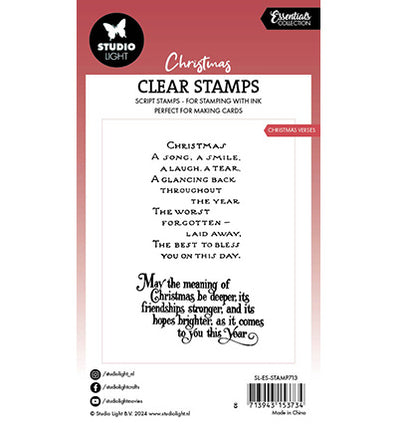 SL Clear Stamp Christmas verses Essentials nr.713