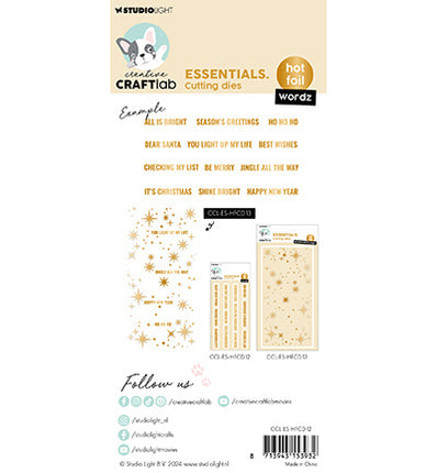 CCL Hot Foil Cutting Die Wordz Essentials nr.12