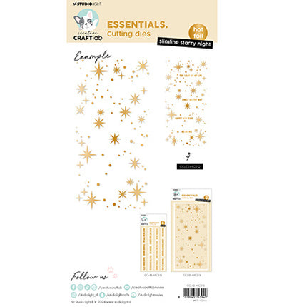 CCL Hot Foil Cutting Die Slimline starry night Essentials nr.13