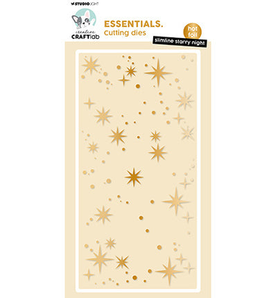 CCL Hot Foil Cutting Die Slimline starry night Essentials nr.13