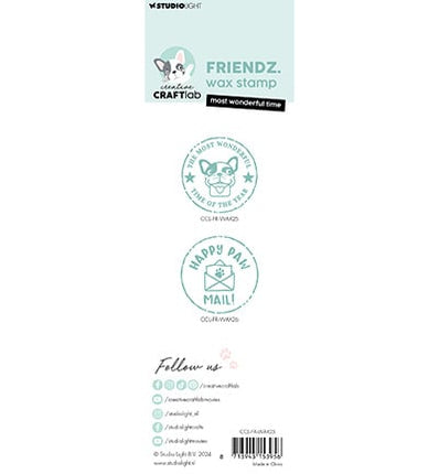 CCL Wax Stamp with handle Most wonderful time Friendz nr.25