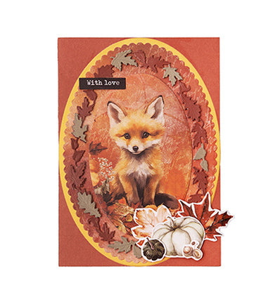 SL Cutting Dies Oval leaf wreath Everlasting Autumn nr.880