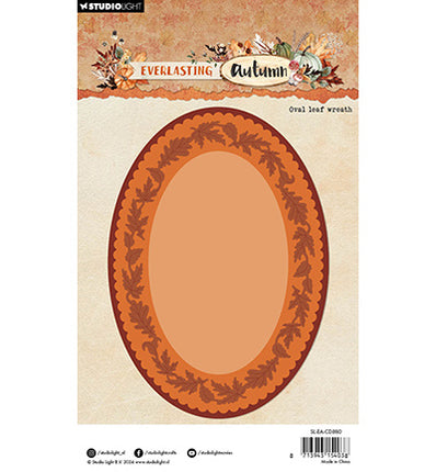 SL Cutting Dies Oval leaf wreath Everlasting Autumn nr.880