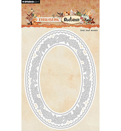 SL Cutting Dies Oval leaf wreath Everlasting Autumn nr.880