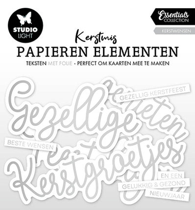SL Paper Elements Silver Kerstwensen Essentials nr.18