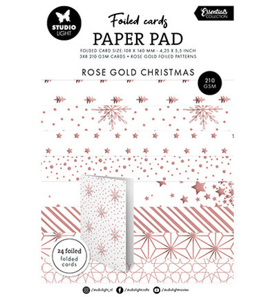 SL Foiled Cards Rosegold patterns Essentials nr.223