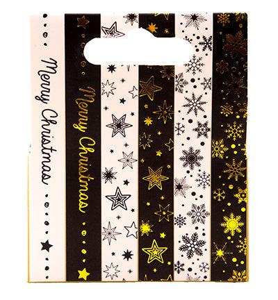 SL Washi tape Black/white - EN - Gold Essentials nr.22