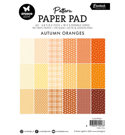 SL Pattern paper pad Shades of oranje Essentials nr.234