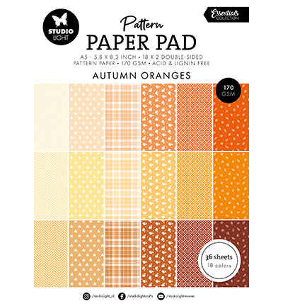 SL Pattern paper pad Shades of oranje Essentials nr.234